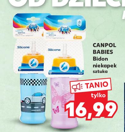 Bidon niekapek z rurk膮 silikonow膮 Canpol babies promocja