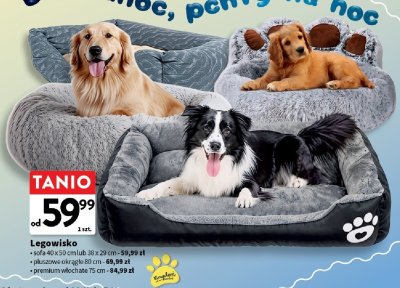 Legowisko pluszowe okrągłe 80 cm promocja w Intermarche