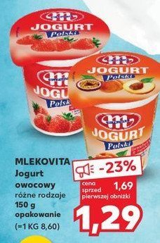 Jogurt brzoskwinia z marakuj膮 Mlekovita jogurt polski promocja
