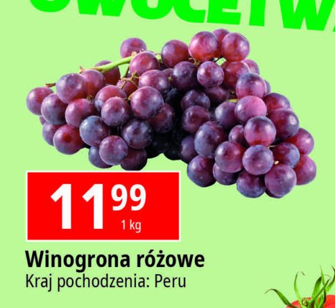 Winogrona różowe peru promocja w Stokrotka