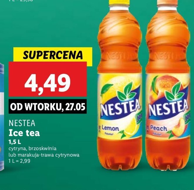 Herbata mro偶ona marakuja i trawa cytrynowa Nestea promocja