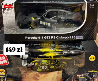 Samochód zdalnie sterowany Porsche 911 GT2 RS Clubsport 25 promocja w Biedronka