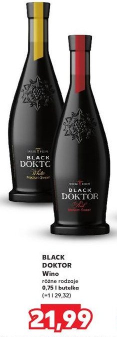 Wino BLACK DOCTOR BLACK DOKTOR promocja w Kaufland