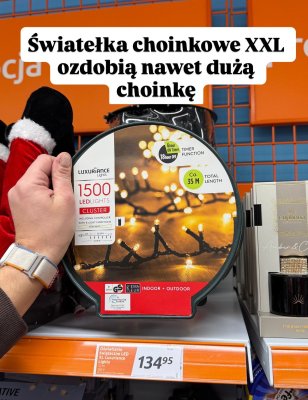 Oświetlenie świąteczne LED XXL 1500 LED  promocja w Action