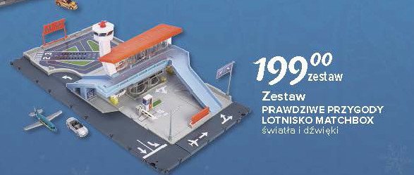 Lotniskowiec w zestawie samolot Matchbox promocja