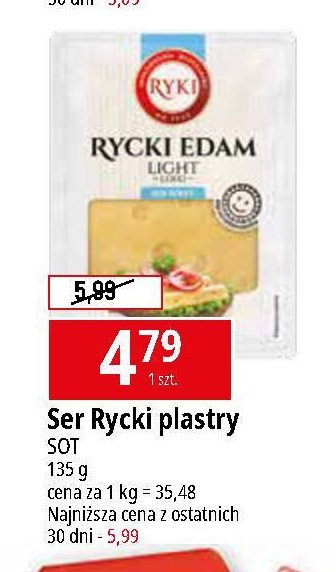 Ser rycki edam light Ryki promocja