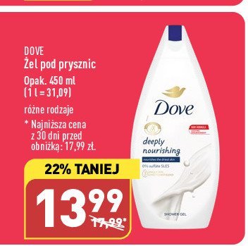 Zel pod prysznic Dove deeply nourishing promocja