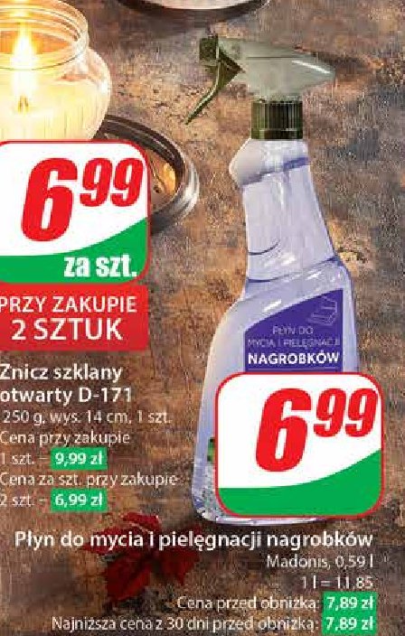 Płyn do nagrobków Madonis promocja