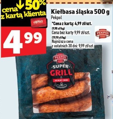 Kiełbasa śląska 500 g promocja w TOPAZ