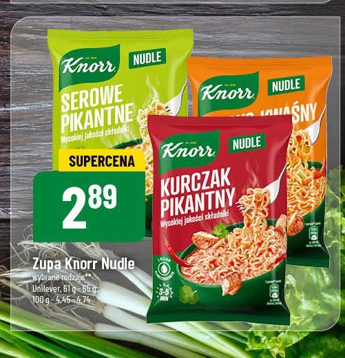 Serowe pikantne Knorr nudle promocja