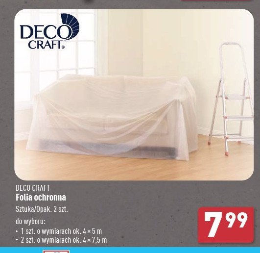 Folia ochronna 4 x 5 m Deco craft promocja