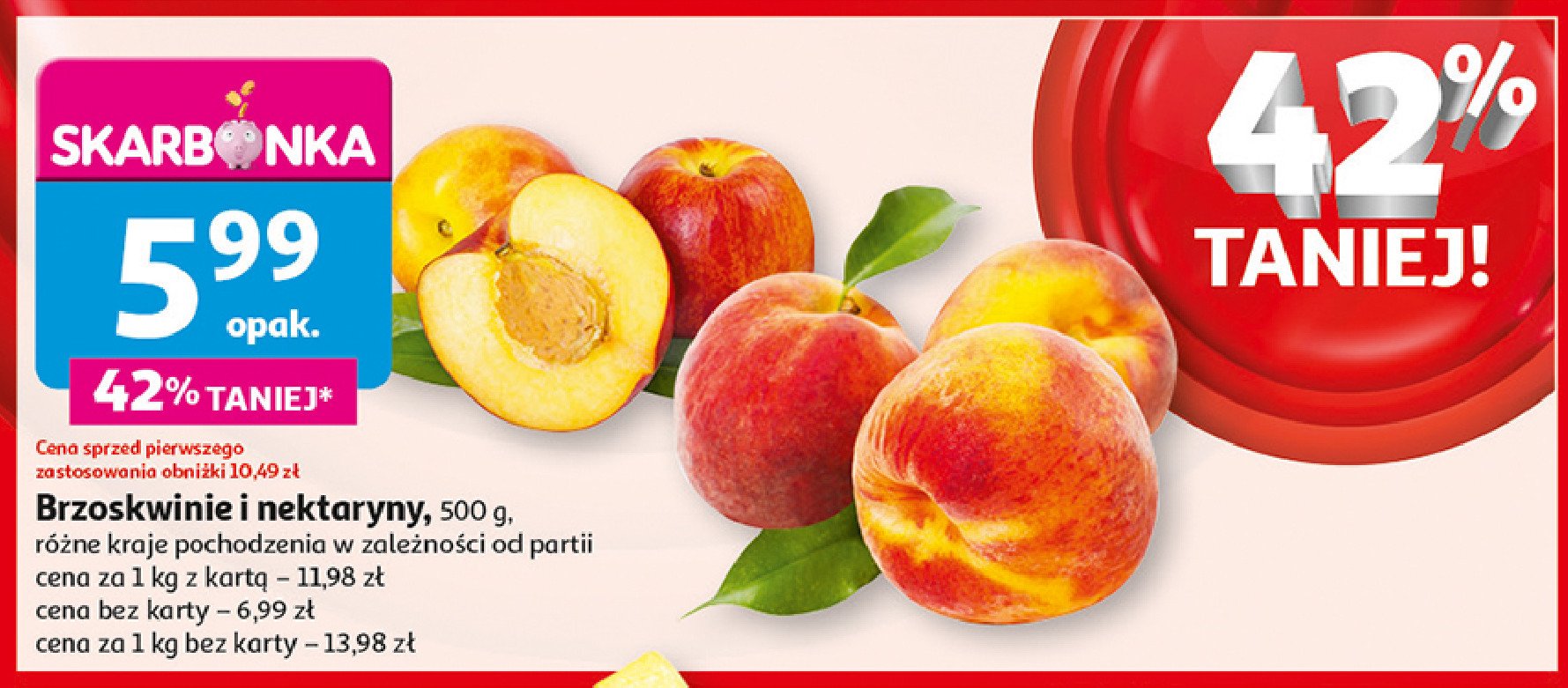 Nektarynki promocja w Auchan