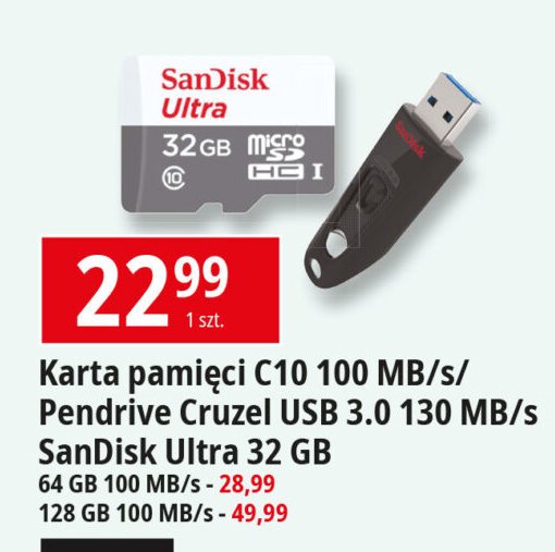 Pamięć cruzer ultra 64gb Sandisk promocja