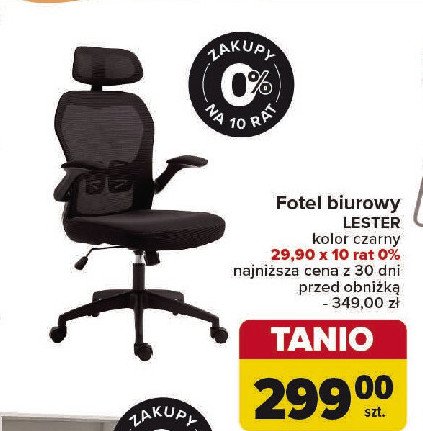 Fotel biurowy lester promocja