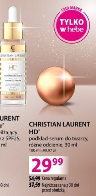 Podkład-serum Christian Laurent HD podkład-serum do twarzy, różne odcienie, 30 ml promocja w Hebe