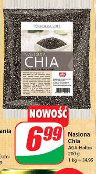 Nasiona chia AGA-HOLTEX promocja