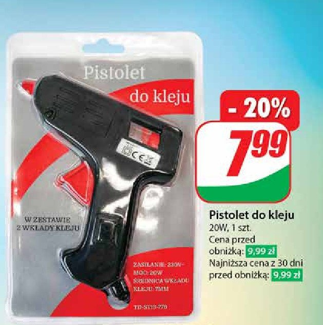 Pistolet do kleju promocja