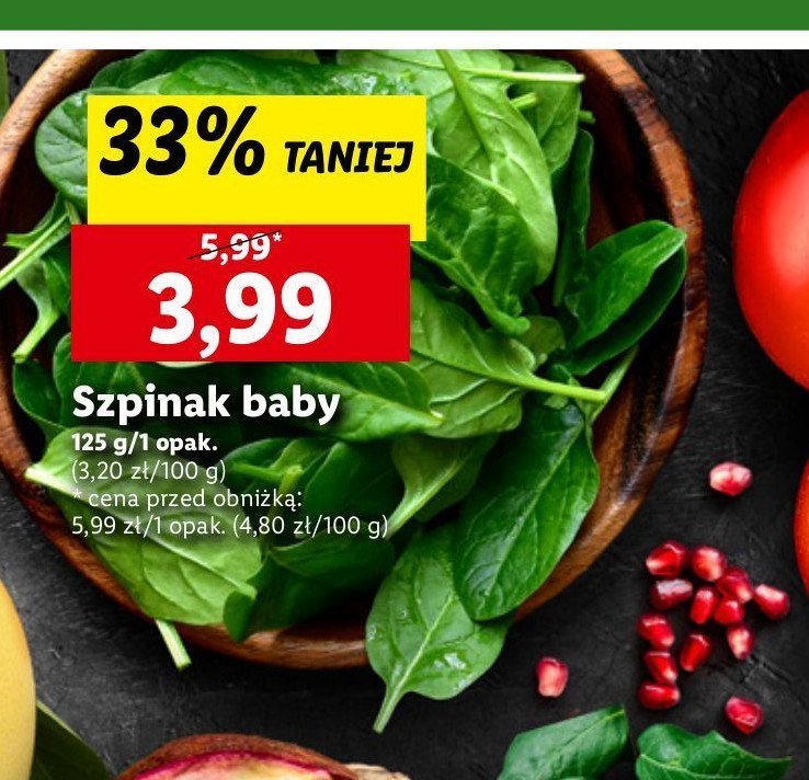 Szpinak baby promocja