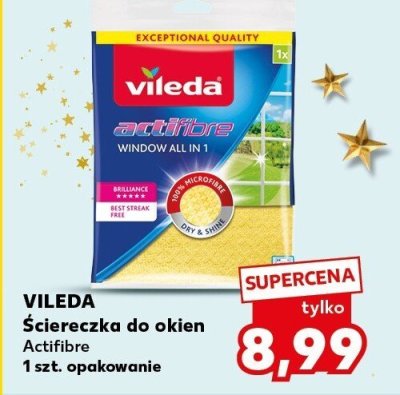 Ściereczka do okien Vileda Actifibre promocja w Kaufland