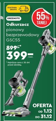 Odkurzacz pionowy bezprzewodowy GSC55 promocja w Biedronka