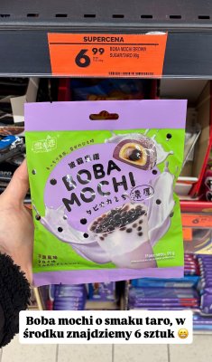 Boba Mochi o smaku taro promocja w Biedronka