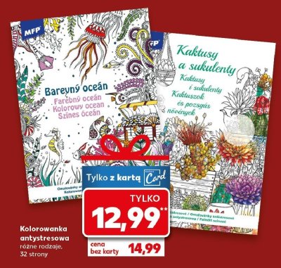 Kolorowanka antystresowa różne rodzaje 32 strony promocja w Kaufland