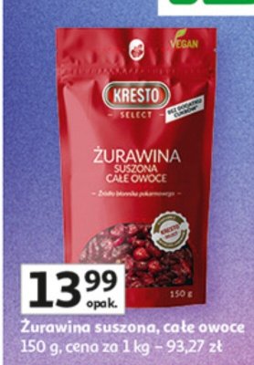 Żurawina suszona całe owoce Kresto 150 g promocja w Auchan