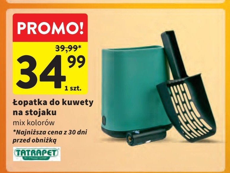 Łopatka do kuwety 28 x 10 cm Tatrapet promocja w Intermarche