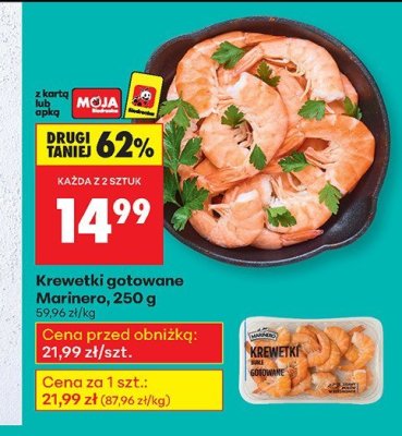Krewetki gotowane  promocja w Biedronka