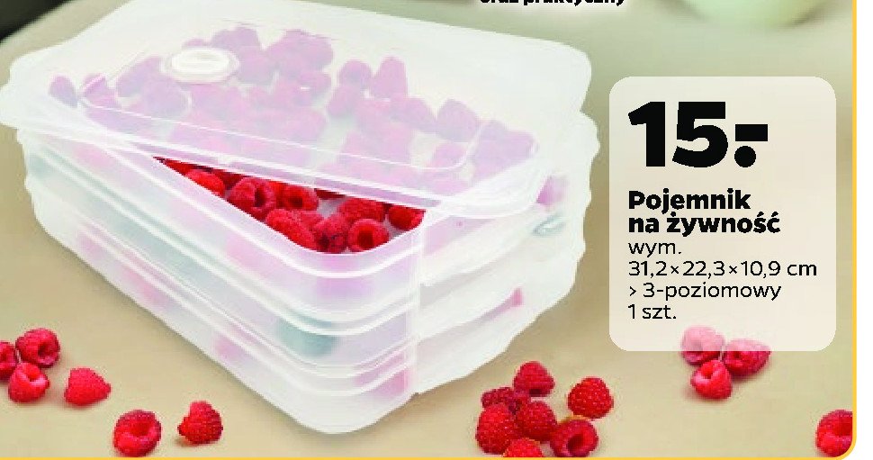 Pojemnik na żywność 31.2 x 22.3 x 10.9 cm promocja