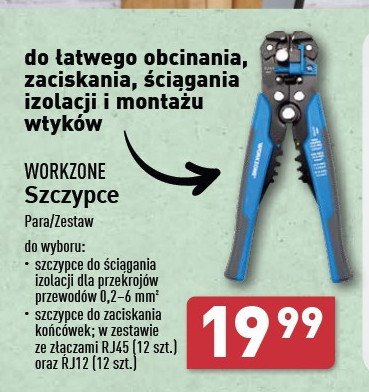 Szczypce do zaciskania końcówek WORKZONE promocja