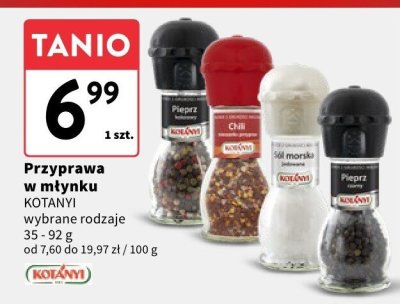 Przyprawa w młynku wybrane rodzaje promocja w Intermarche