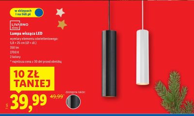Lampa wisząca LED LIVARNO promocja