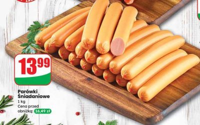 Parówki Śniadaniowe Agro Rydzyna promocja w Dino