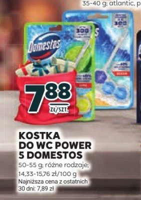 Kostka do WC Power 5 Domestos różne rodzaje promocja w Stokrotka