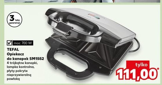 Opiekacz sm1552 Tefal promocja