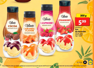Sos do deser贸w kakaowy Gelatelli promocja
