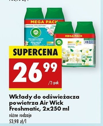 Wkład białe kwiaty Air wick promocja