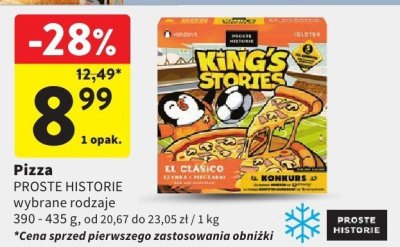 Pizza PROSTE HISTORIE wybrane rodzaje promocja w Intermarche