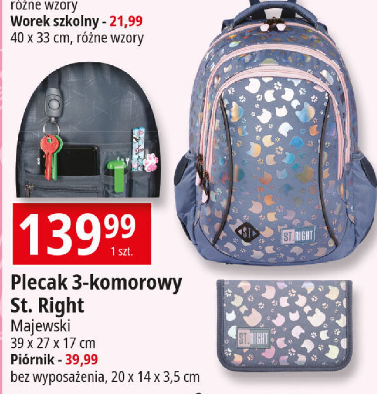Plecak 3-komorowy St. right promocja