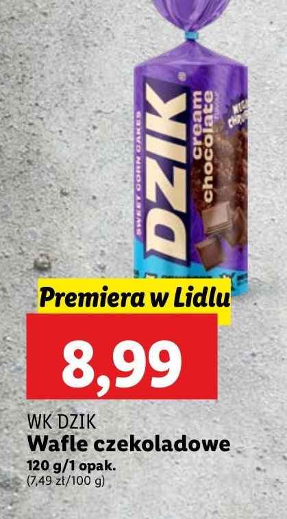 Wafle czekoladowe WK DZIK promocja