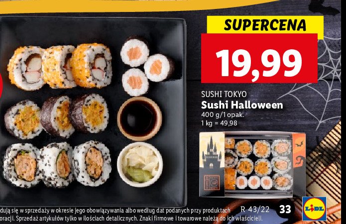 Sushi halloween Sushi tokyo promocja