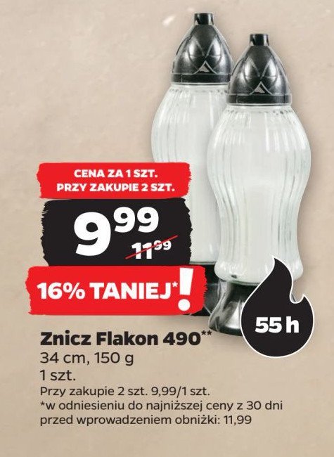 Znicz flakon 490 promocja