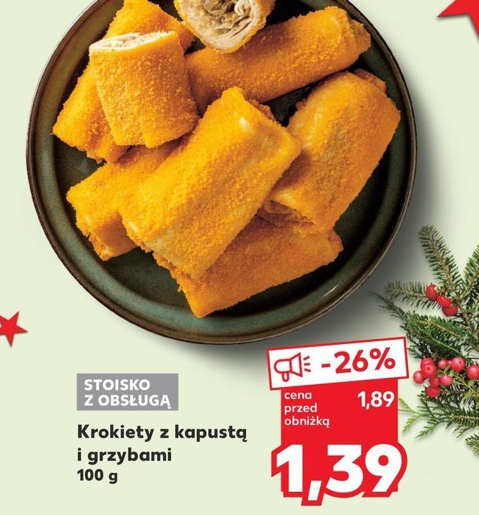 Krokiety z kapustą i grzybami promocja w Kaufland