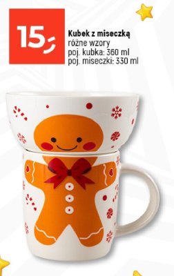 Kubek z miseczką różne wzory promocja w Dealz
