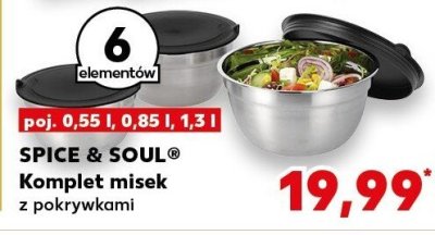 Komplet misek z pokrywkami promocja w Kaufland