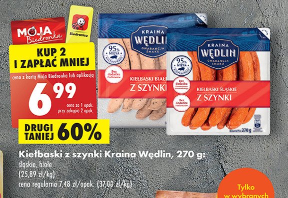 Kie艂baski bia艂e z szynki Kraina w臋dlin promocja