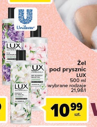 Żel pod prysznic cherry blossom & apricot oil Lux botanicals promocje