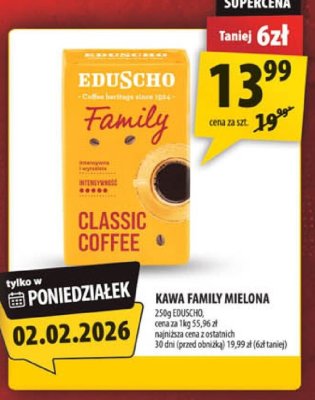 Kawa family mielona Eduscho Classic Coffee promocja w Arhelan