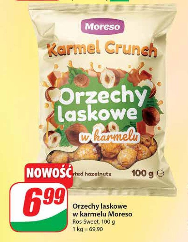 Orzechy laskowe w karmelu Moreso promocja